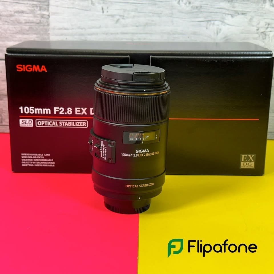 Sigma 105mm F2.8 EX DG OS HSM Macro Lens - F Mount