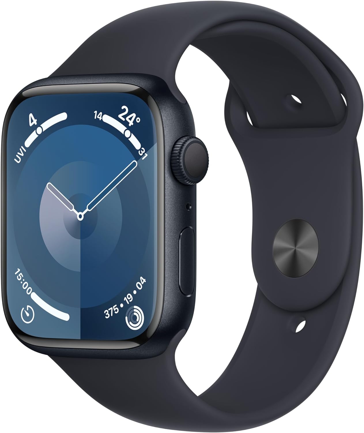 Apple Watch Series 9 - 45mm - Aluminum - Midnight - Midnight Sports Band M/L - (GPS)