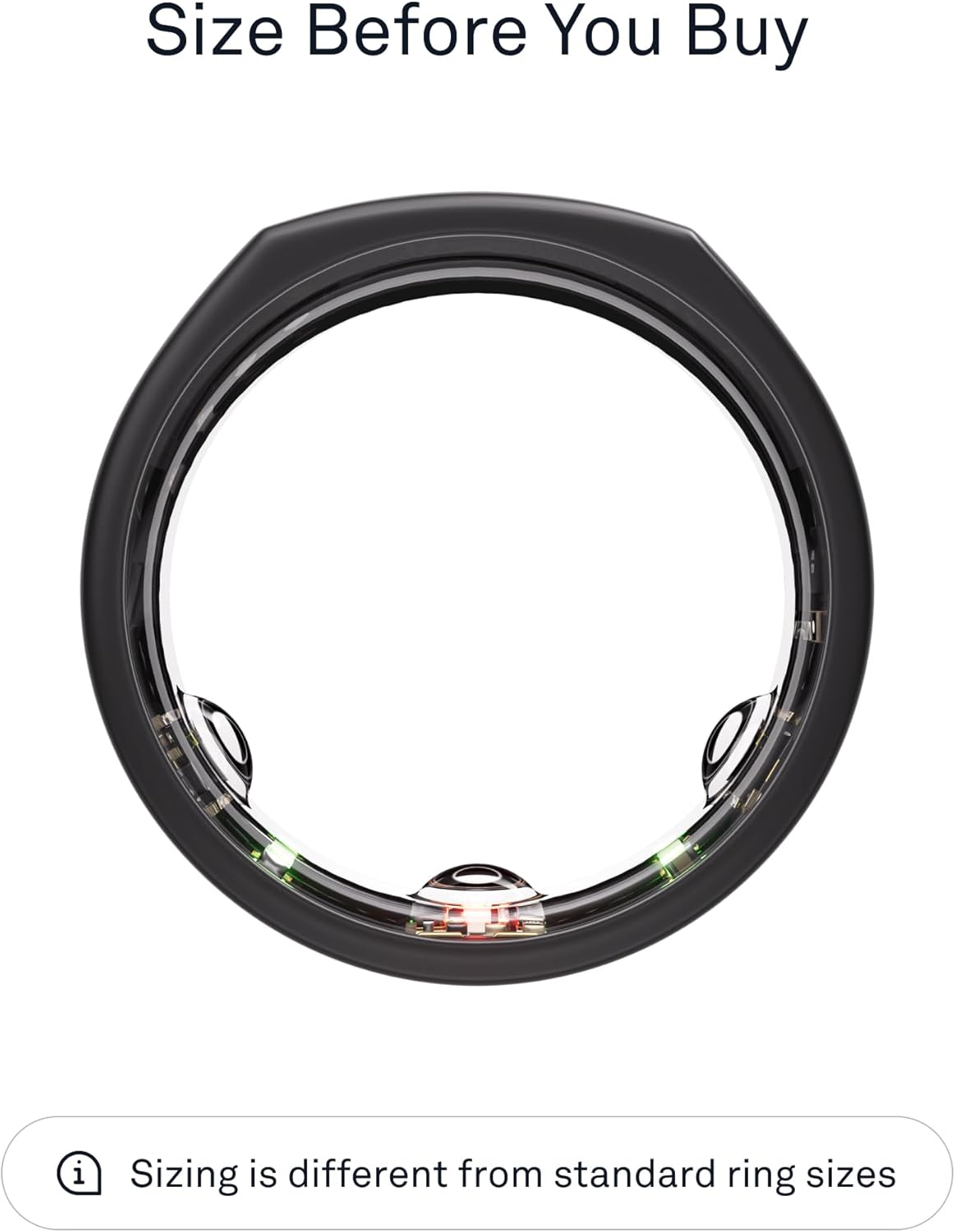 OURA Ring Gen3 - Heritage - Black - Size 9