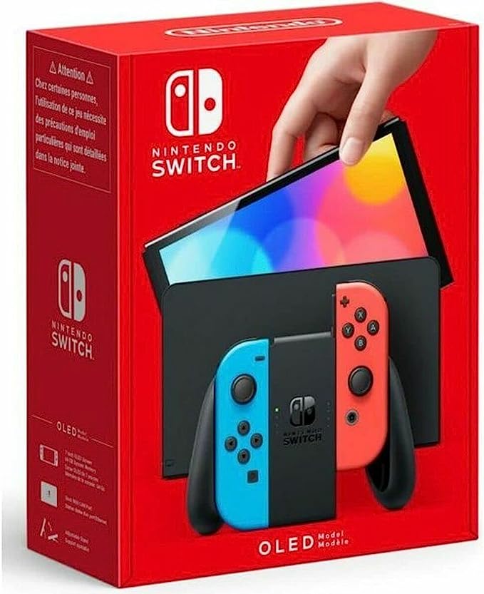 Nintendo Switch (OLED Model) Neon Red/Blue - Console