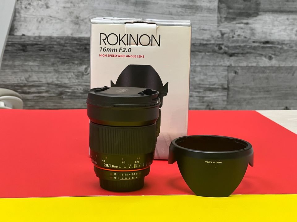 Rokinon 16mm F2 ED AS UMC CS Lens for Nikon - F-mount
