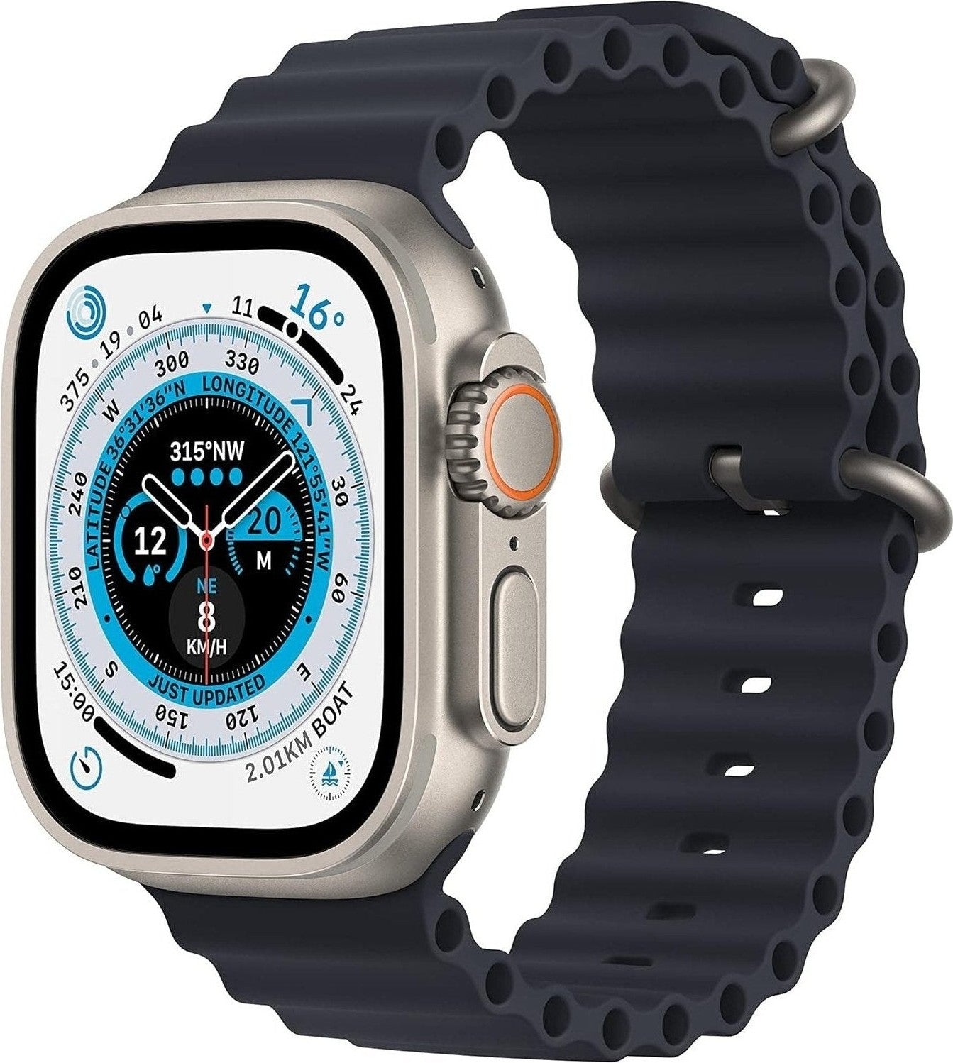 Apple Watch Ultra - 49mm - Titanium - Midnight Ocean Band - (GPS + Cellular)