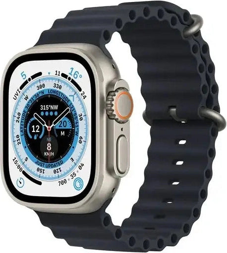 Apple Watch Ultra - 49mm - Titanium - Titanium - Midnight Ocean Band - (GPS + Cellular)