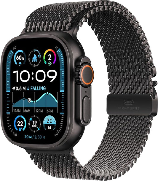Apple Watch Ultra 2 - 49mm - Titanium - Titanium Milanese Loop - (WiFi + Cellular)