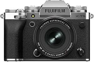 FUJIFILM X-T5 - Silver - with 16-50mm Lens