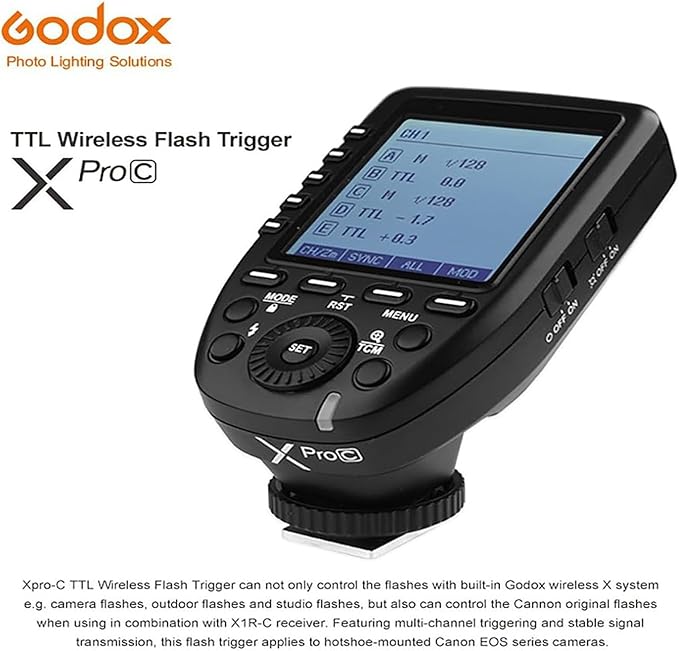 Godox XProC TTL Wireless Flash Trigger for Canon