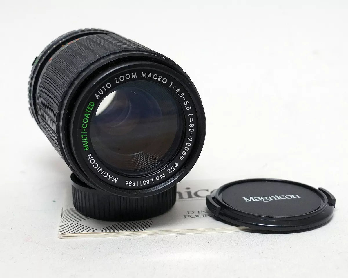 Magnicon 80-200mm 1:4.5-5.6 Macro Lens - MD-Mount