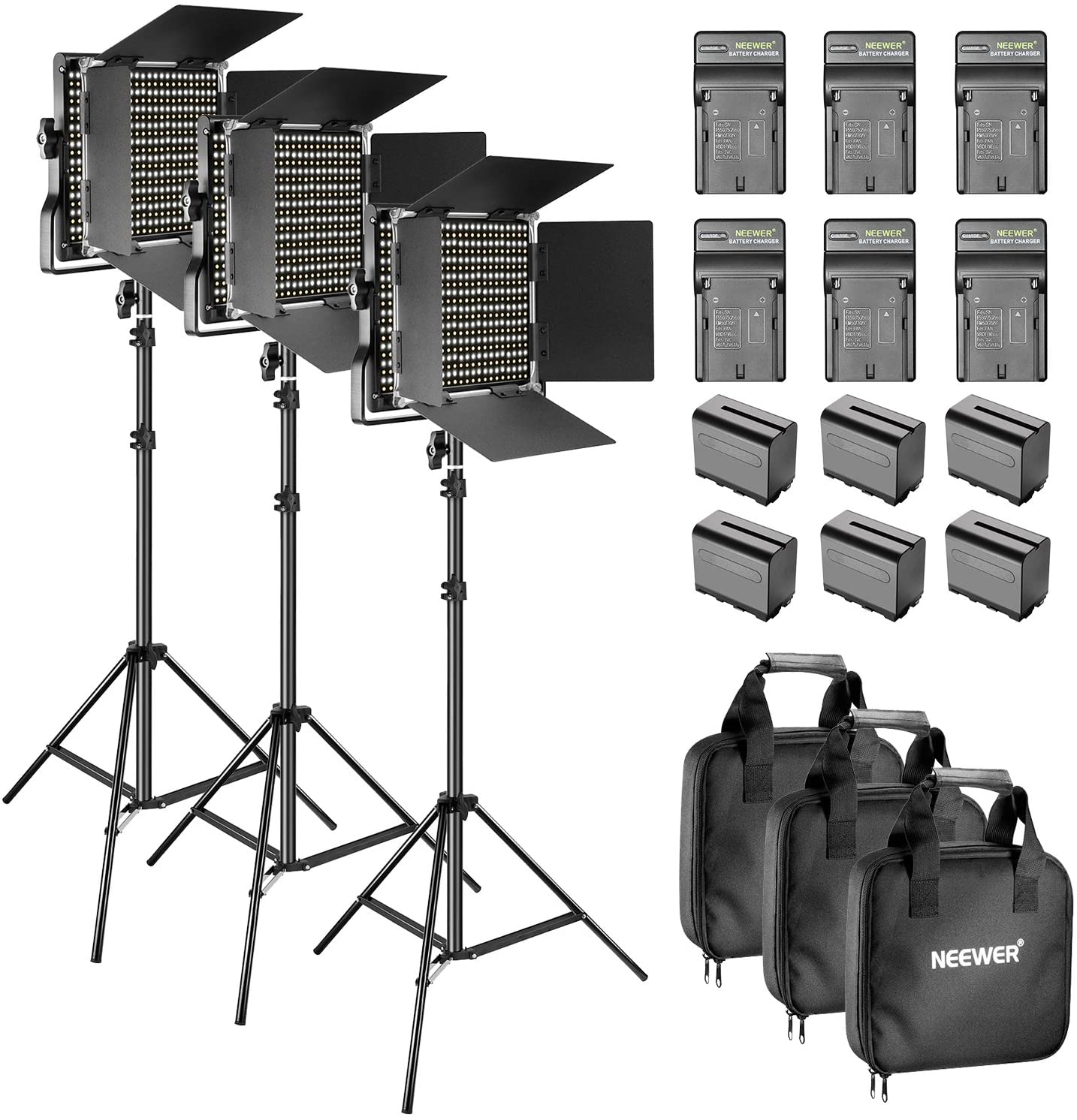 Neewer SNL660 BiColor LED Light Panel (X3)